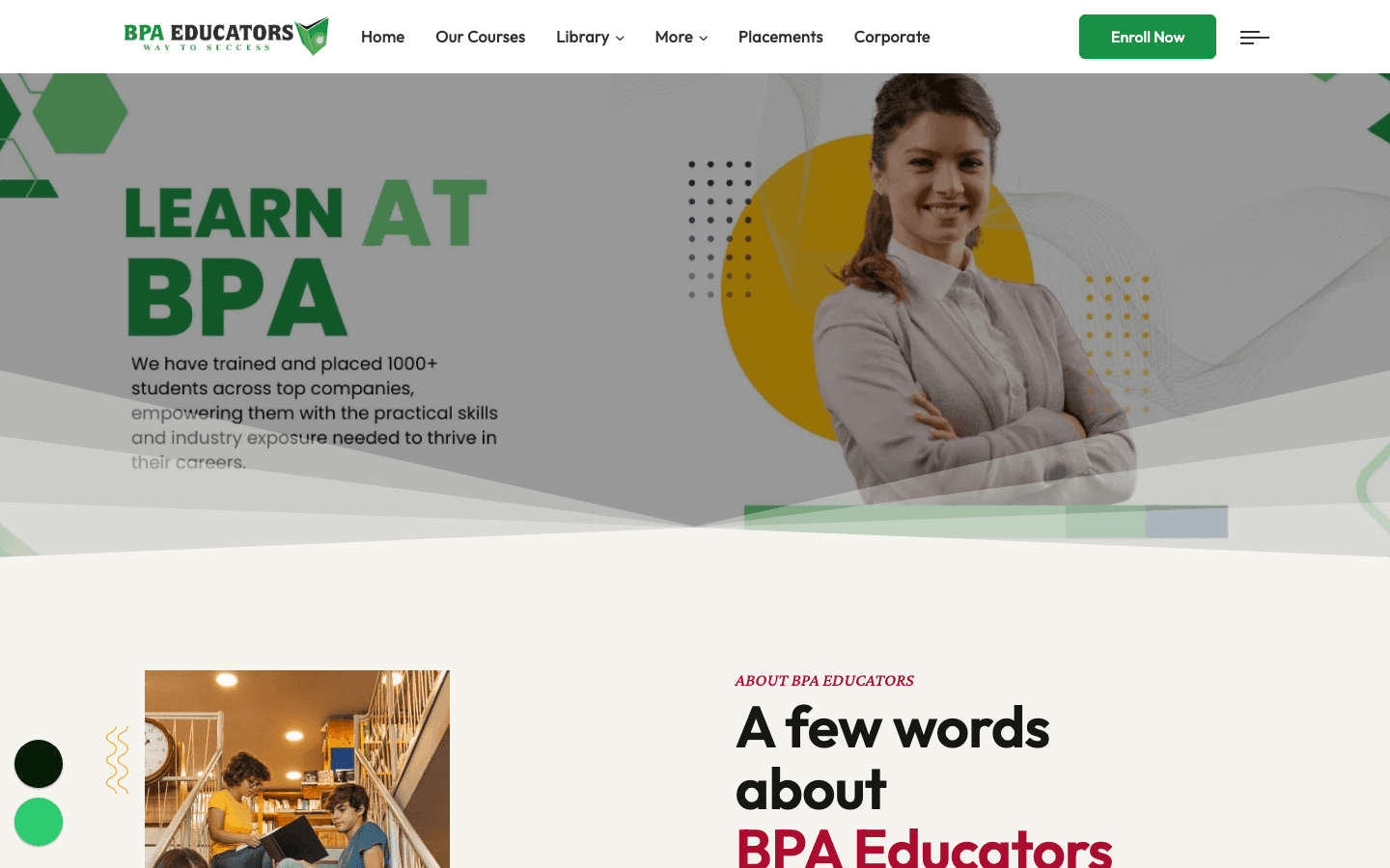 BPA Educators homepage — professional skill development training